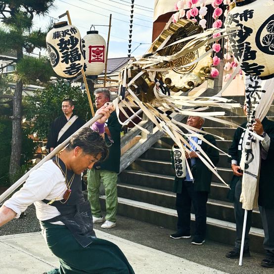 陽向睦の万灯講 夜の祭礼演技